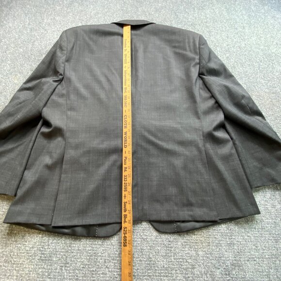 Tommy Hilfiger Blazer Mens 48R Drak Grey Wool-Blend Suit Jacket Sport Coat - Picture 9 of 15